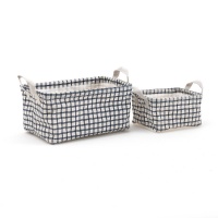 Комплект из 2 корзин S Emile единый размер синий LA REDOUTE INTERIEURS  фото, kupilegko.ru